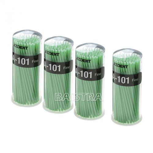 1 Box AZDENT Dental Disposable Micro Applicators Micro Brush (Green)