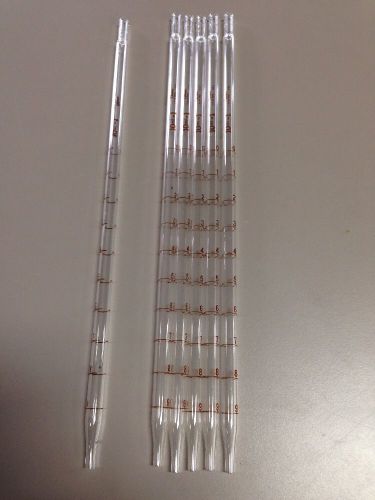 Blaessig Glass 10ml In 1 Pipette Bacteriological Reusable Lot Of 6 NOS