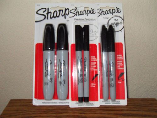 Sharpie  3 Packs Of 2 Free Fast Ship!