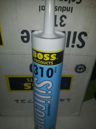 Boss 310 industrial silicone sealant clear (12 tubes 1 lot) for sale