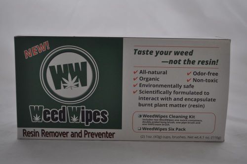 WeedWipes - All Natural Pipe, Metal, Glass, Boro, Ceramic, Fabric Cleaner