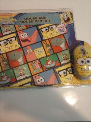 Spongebob Mouse Pad Plus Matching Mouse *NEW*~WOW~