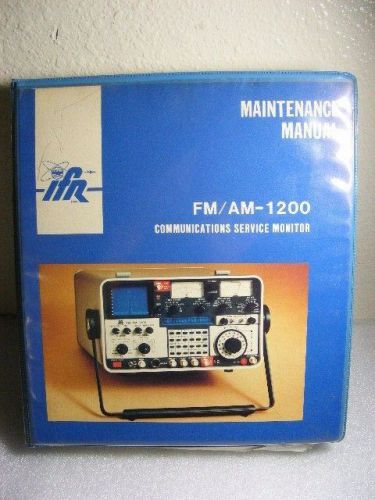 IFR FM/AM-1200   Maintenance Manual with schematics