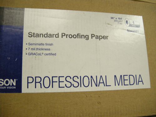 Epson Standard Proofing Paper  S045081 36&#034;x164&#039; Brand New