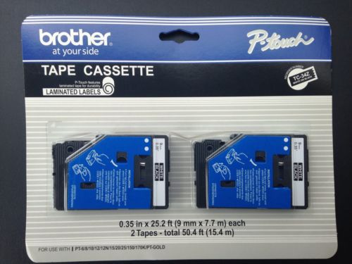 Brother P-Touch Tape Cassette 2-pack TC-34Z for PT-6/8/10/GOLD/170K/20/25/12/15
