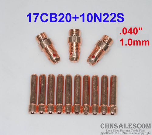 13 pcs 17CB20 Collet Body and 10N22S Collet Tig Welding WP-17/18/26 1.0mm 0.040&#034;
