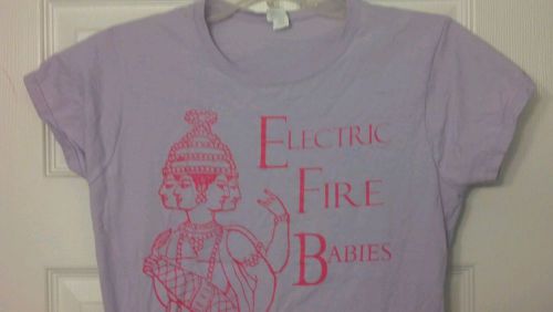 Electric Fire Babies Concert Graphic Tee T-Shirt - Med, soft cotton, fitted top