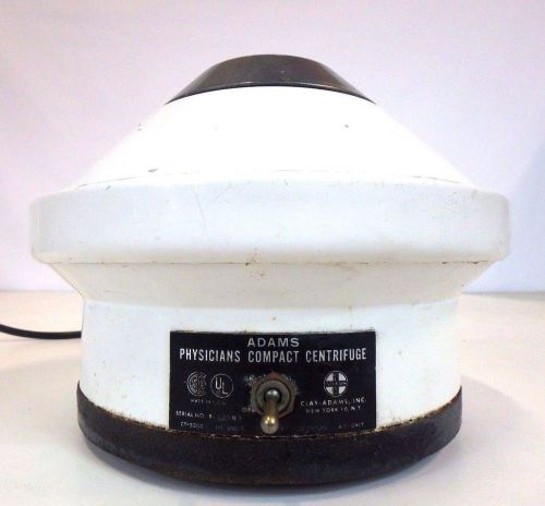 Clay Adams CT-3300 Lab Laboratory Physician Compact Centrifuge w/ 4 Place Rotor