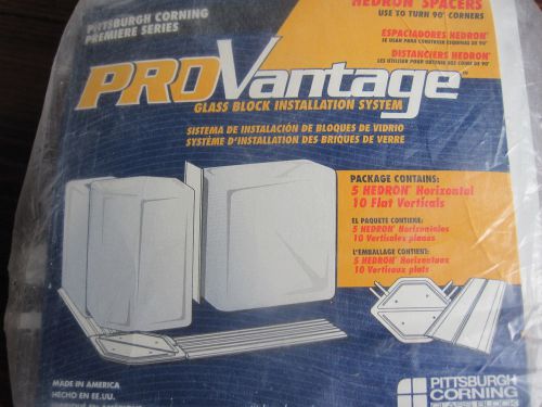 4 pk - Pro Vantage Hedron Spacers Block Installation System Pittsburgh Corning