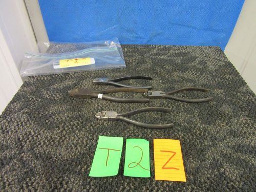 4 UTICA KAL SIDE CUTTING PLIERS  6&#034; DIAGONAL ANGLE HEAD WIRE USA METAL USED