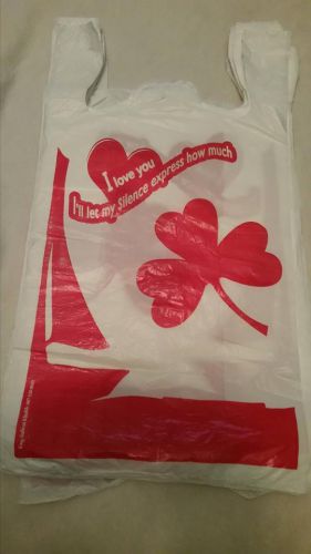 New 1000 T-Shirt Carry Out Retail Plastic Bags Grocery Shoppin- PURE RESIN