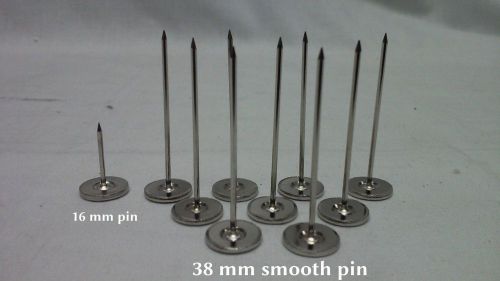 Long 38mm smooth pin - can apply to Checkpoint or Sensormatic Hard Tags with pin