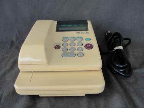 Max Model EC-70 Electronic Check Writing Machine Tested and Works