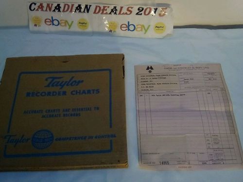 Nos graphic controls taylor op-6054 circular recording charts qty. 300 #op-6054 for sale