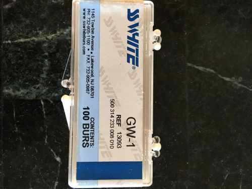 SSWhite GW - 1 carbide burs for a dentist or a dental lab.