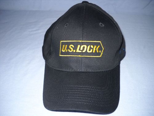 U S Lock Locksmith Tool Baseball Cap Hat  Unused New Locksmithing Black