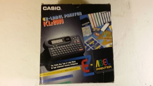 Casio KL-2000 EZ Label Printer With Cassettes In Box