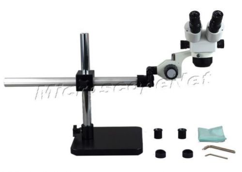 Electronics pcb inspection binocular zoom 10x-80x stereo microscope + boom stand for sale
