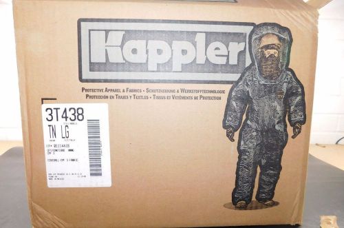 Kappler cpf3 coveralls w/hood, size large, tan, qty. 3 ea, 3t438, /jr2/rl for sale