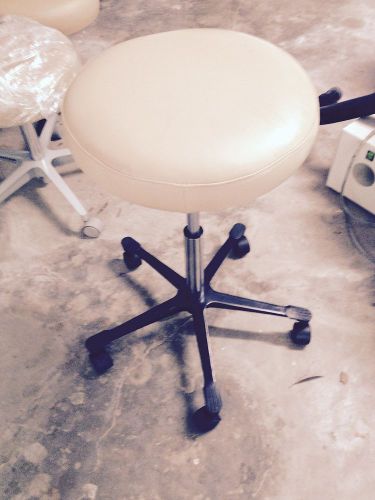 Rolling Exam stool pneumatic new upholstered seat