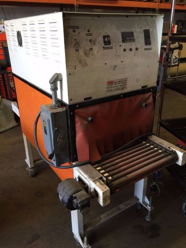 Belco shrink heat tunnel model st2210 240 volt 25 amps 3 phase powered conveyer for sale