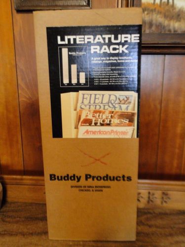 Buddy 5 Pocket Metal Literature Rack #8116 Putty NEW