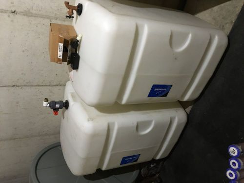 Ace Roto-Mold 100 gallon liquid storage containers w/ float &amp; plumbing