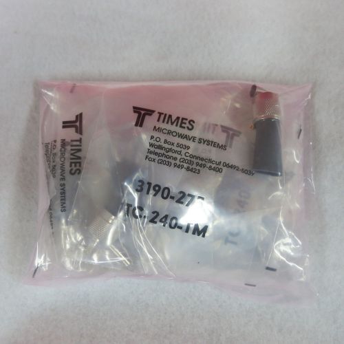 Times Microwave TC-240-TM TNC(M) Crimp Connector for LMR-240 (New) (Lot of 10)