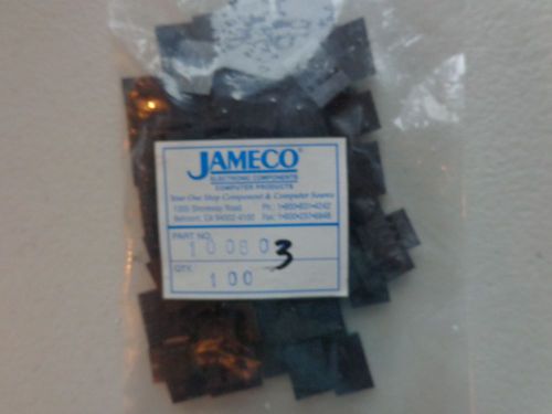 Jameco Valuepro 100803 JS-1108-04-R CONN,.1 ,1 ROW,4 PIN HOUSING, QTY 100