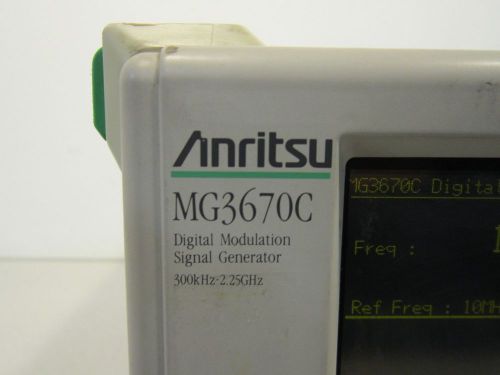 Anritsu MG3670C Digital Modulation Signal Generator