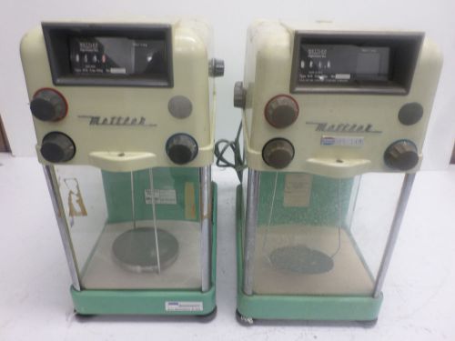 Lot of (2) mettler type h15 scale 160g gram capacity balance - for parts for sale