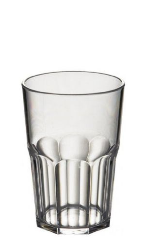 12 oz.Clear Plastic Tumbler Stackable Restaurant Beverage Octagon Shape Break-Rs