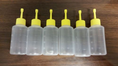 Round Plastic 85ml Semen Bottles 6 Count Yellow AI Breeding Livestock SALE