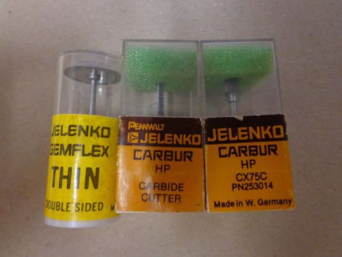 Jelenko diamond disc and Carbide burs