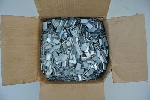 Open metal seals 5/8&#034; x 1&#034; for strapping for acme or signode case of 5,000 nib. for sale