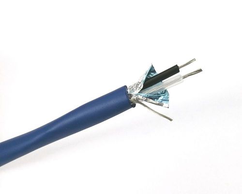 25&#039; length 2 conductor 22 gauge stranded shielded cable ~ cl3 600v 2c 22awg for sale