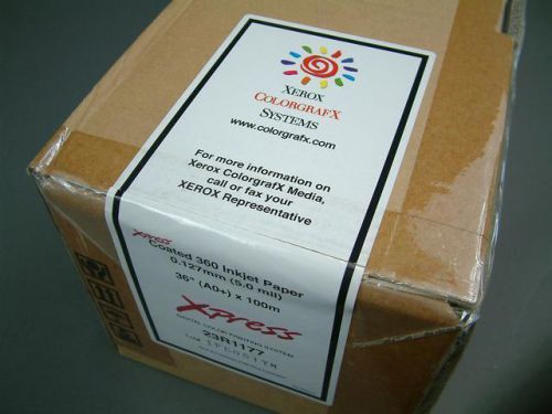 Xerox 23r1177 white ink jet paper backdrop/plotter/art 36&#034; x 328 feet 5 mil for sale