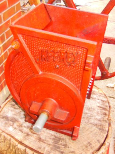 Vintage jaffrey mfg.  co. apple grinder fruit press cast iron for sale