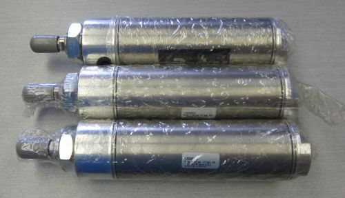 Lot of 3 parker 1.50dsr03.0 pneumatic cylinders air stainless steel for sale
