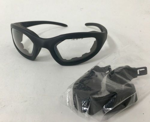 3m maxim 2x2 tactical safety goggles, clear anti-fog lens, black frame for sale