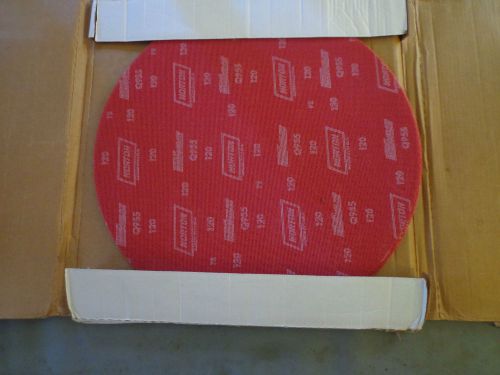 Norton 10pk red heat 20&#034; hard wood floor sander disc mesh screens 120 grit 26312 for sale