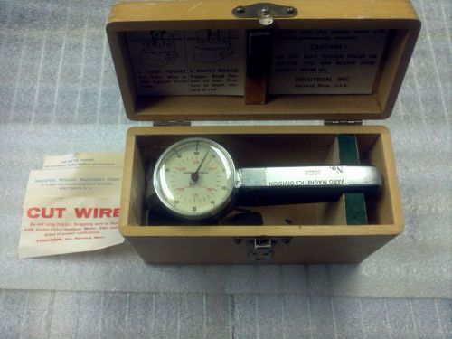 Tensitron saxl wire &amp; filament tension meter in original wood box for sale
