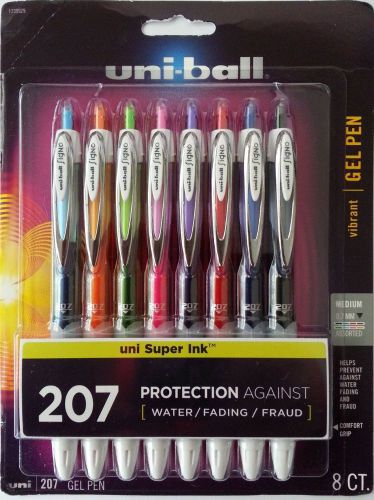 8  UNIBALL SIGNO 207 GEL ROLLERBALL PEN, 0.7mm ASSORTMENT Deep Discount