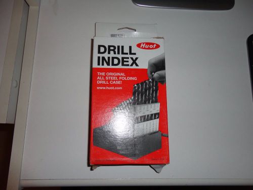 29 Piece Fractional HSS drill bit set in Steel Index . 1/16&#034; - 1/2&#034; in 1/64ths.