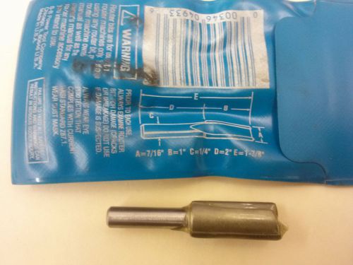 BOSCH 85226M ROUTER BIT 7/16 STRAIGHT 2 FLUTE CARBIDE TIPPED FREE SHIP USA