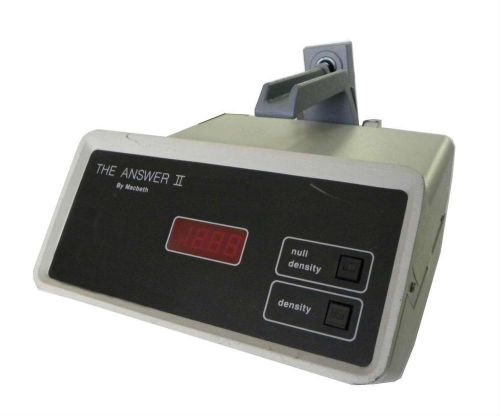 MACBETH RD922P THE ANSWER II  REFLECTION DENSITOMETER - SOLD AS IS