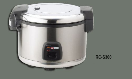 1 Set Winco Advanced Electric Rice Cooker Warmer 60 Cups Cooked Rice RC-S300
