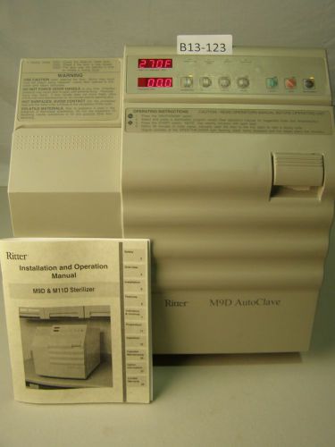Ritter MIDMARK M9D AutoClave Sterilizer for Dental,Lab, Tattoo &amp; VET Offices.