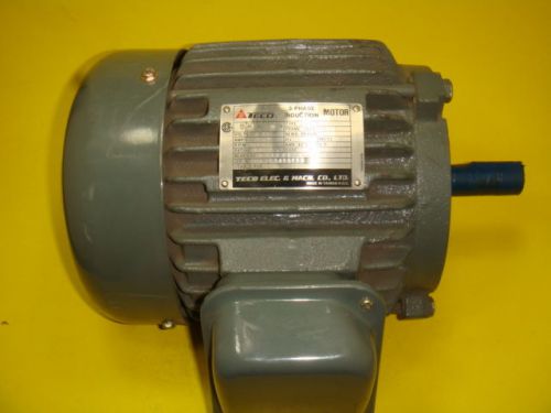 NEW, TECO, AEEABB, 3 PHASE INDUCTION MOTOR, 1 1/2 HP, 575V, 1.7A, 3480 RPM, NNB