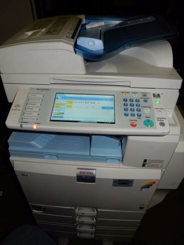 Ricoh MPC 4501 Color G4 Copy, Print,Scan,Fax,Finisher 45 PPM + Manuals &amp; Cd Roms
